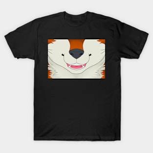 Orange Husky Face T-Shirt